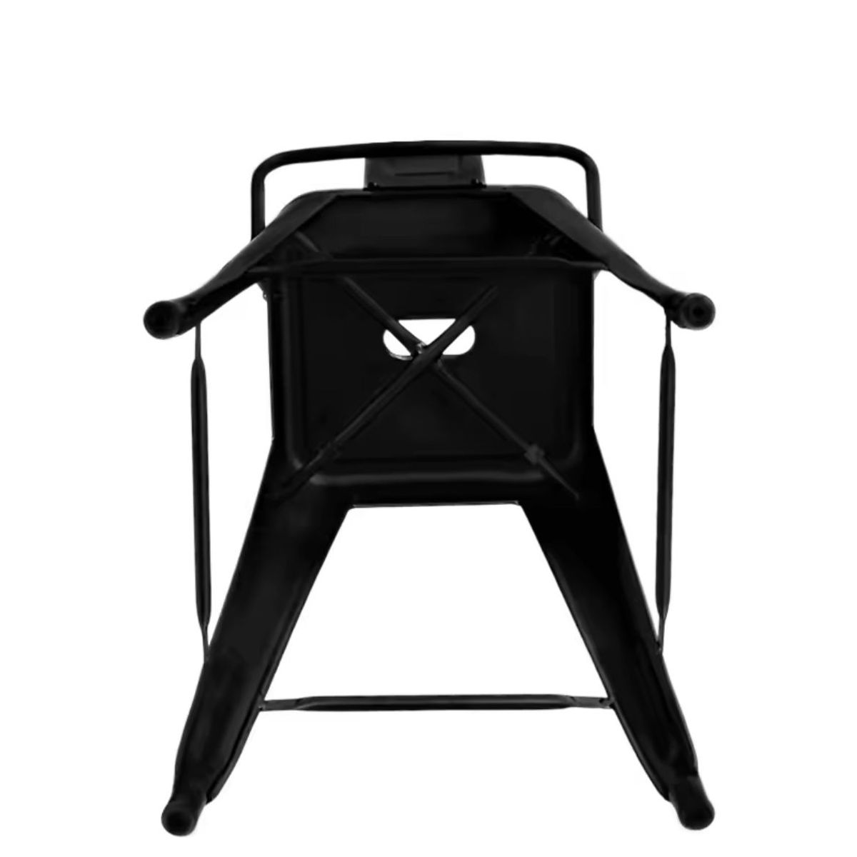 HABITA2 CHILE - Pack 2 Taburetes Tolix metálico  66 cm - Negro