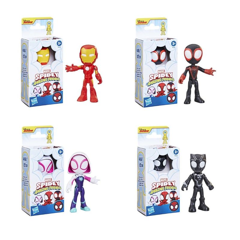 HASBRO - SET 4 FIGURAS SPIDEY Y SUS AMIGOS PACK 3