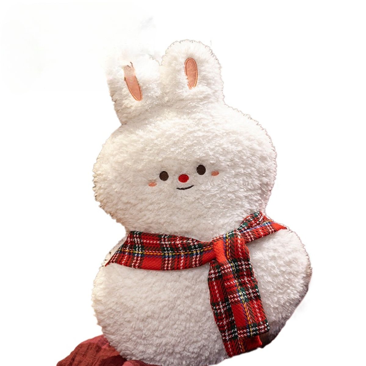 TIOZONEY - Almohada decorativa navideña - conejo navideño 45cm