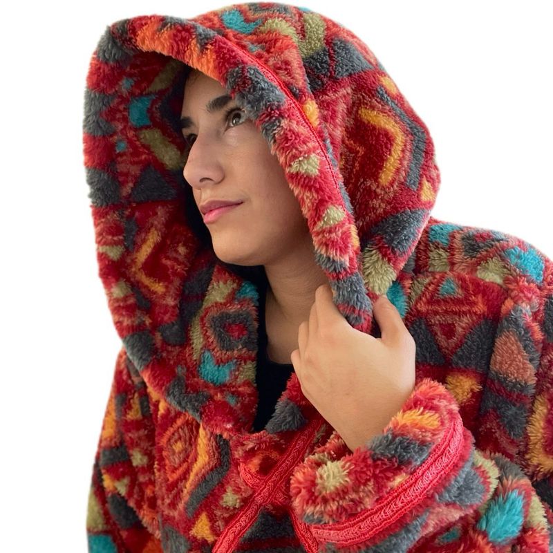 UNICO DISEÑO - Polerón Estampado Corderito polar con gorro invierno Oversize
