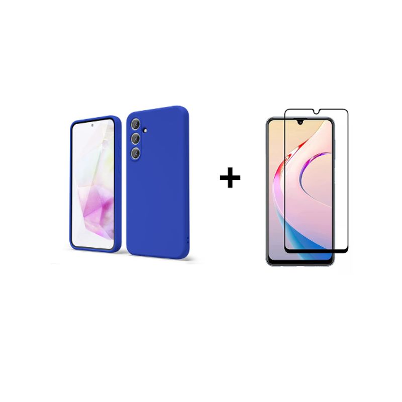 GENERICO - Kit Carcasa Silicona Con Lamina de Vidrio Para Samsung A36