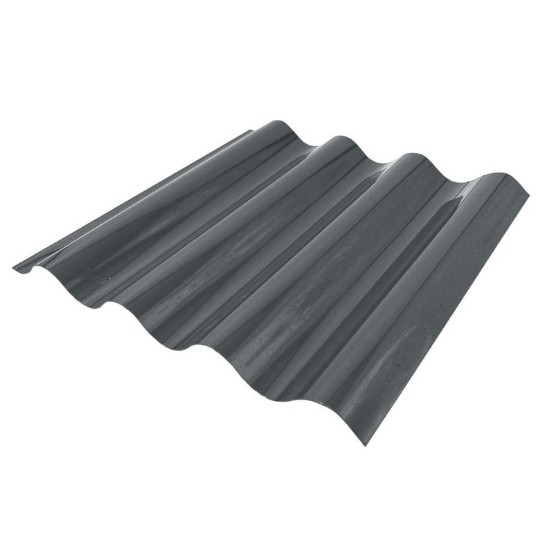 DVP - Polionda Acanalado Negro Mate 07x081x2mts