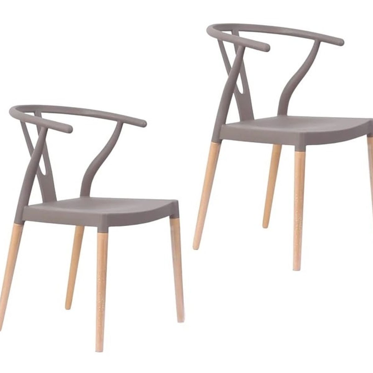 GENERICO - PACK 4 SILLA WISH POLIPROPILENO-GRIS