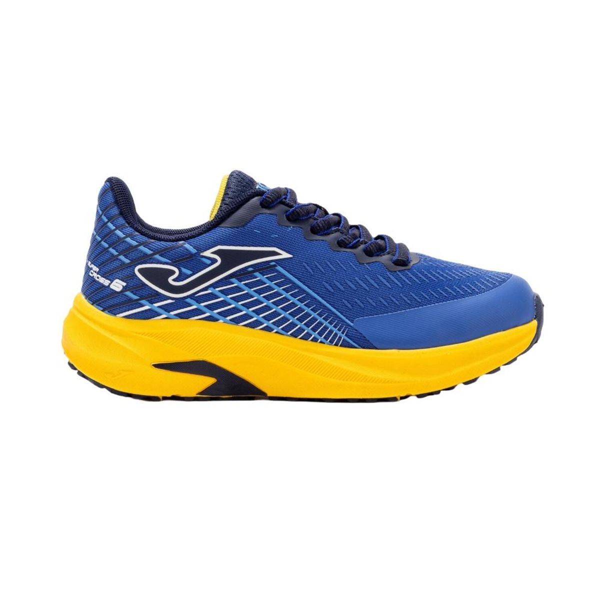 JOMA - Zapatilla Running Kids Super Cross Azul Amarillo Joma