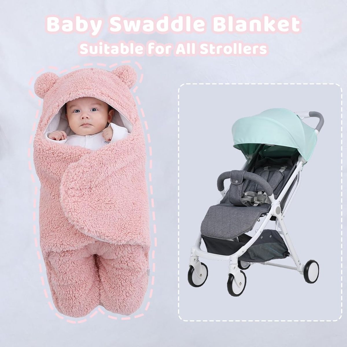 TIOZONEY - Manta para bebé de 0 a 6 meses esencial para bebé