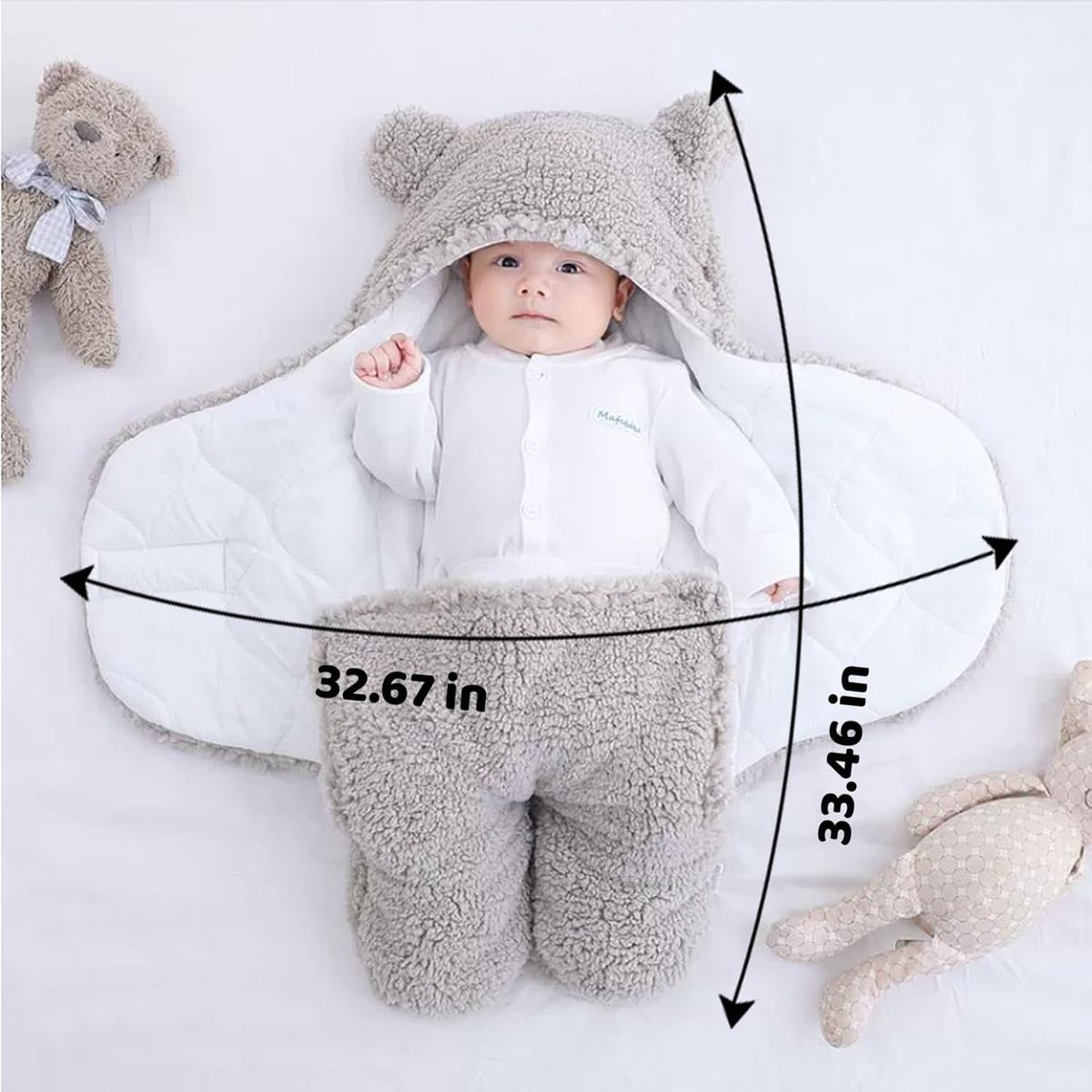 TIOZONEY - Manta para bebé de 0 a 6 meses esencial para bebé