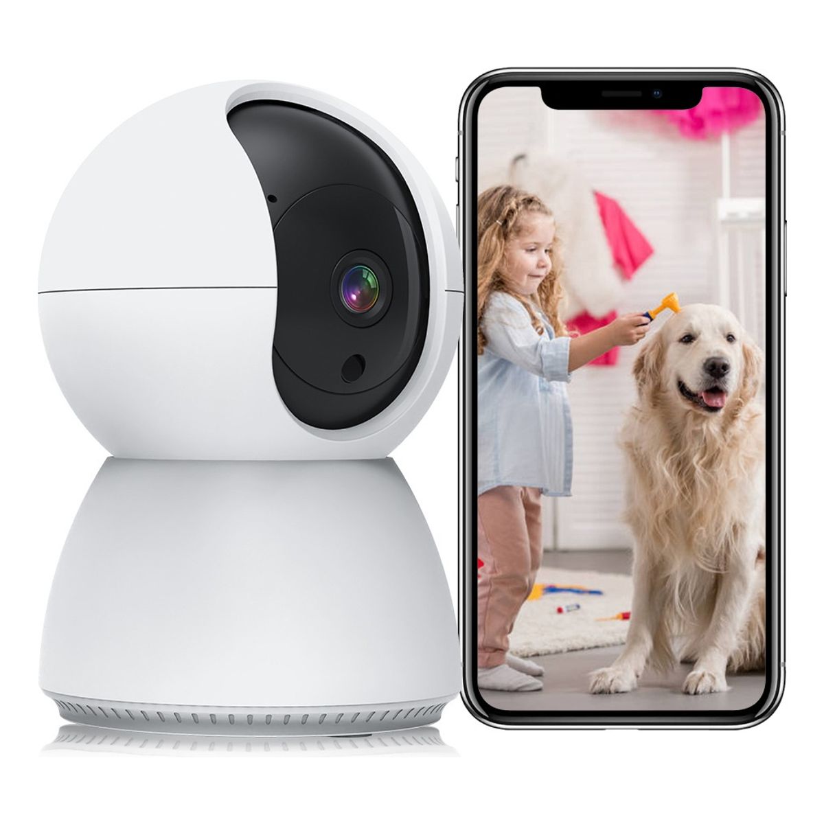 TIOZONEY - Monitor Para Bebe Wifi Cámara De Seguridad Y Vigilancia Ip