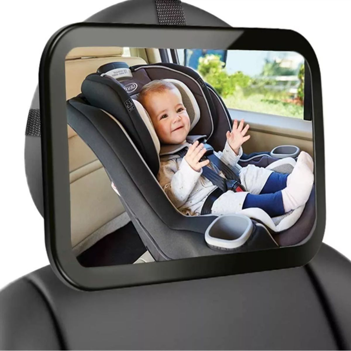 GENERICO - Espejo Retrovisor Ajustable Para Auto para Seguridad De Bebé