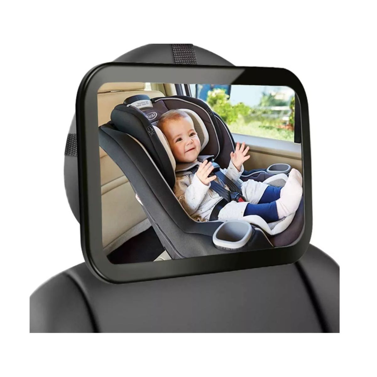 GENERICO - Espejo Retrovisor Ajustable Para Auto para Seguridad De Bebé