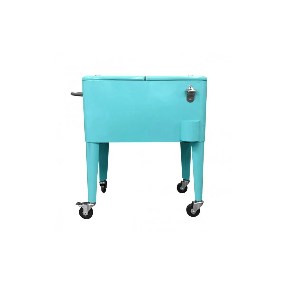 BOZZO - Cooler Retro Metálico 60 Litros Turquesa