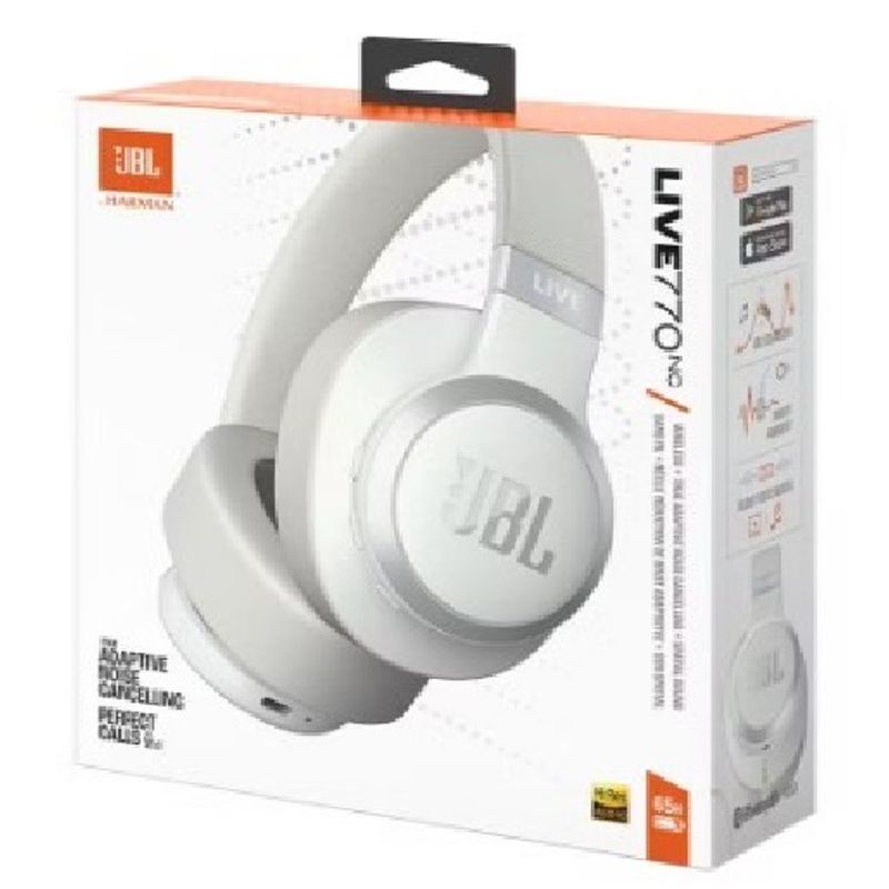 JBL - JBL Live 770NC - Auriculares inalámbricos - Blanco