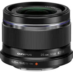 OLYMPHUS - Olympus M.Zuiko Digital 25mm F 1.8 Lens (Negro)