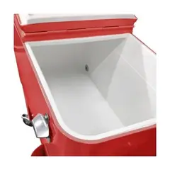 BOZZO - Cooler Retro Metálico 60 Litros Rojo