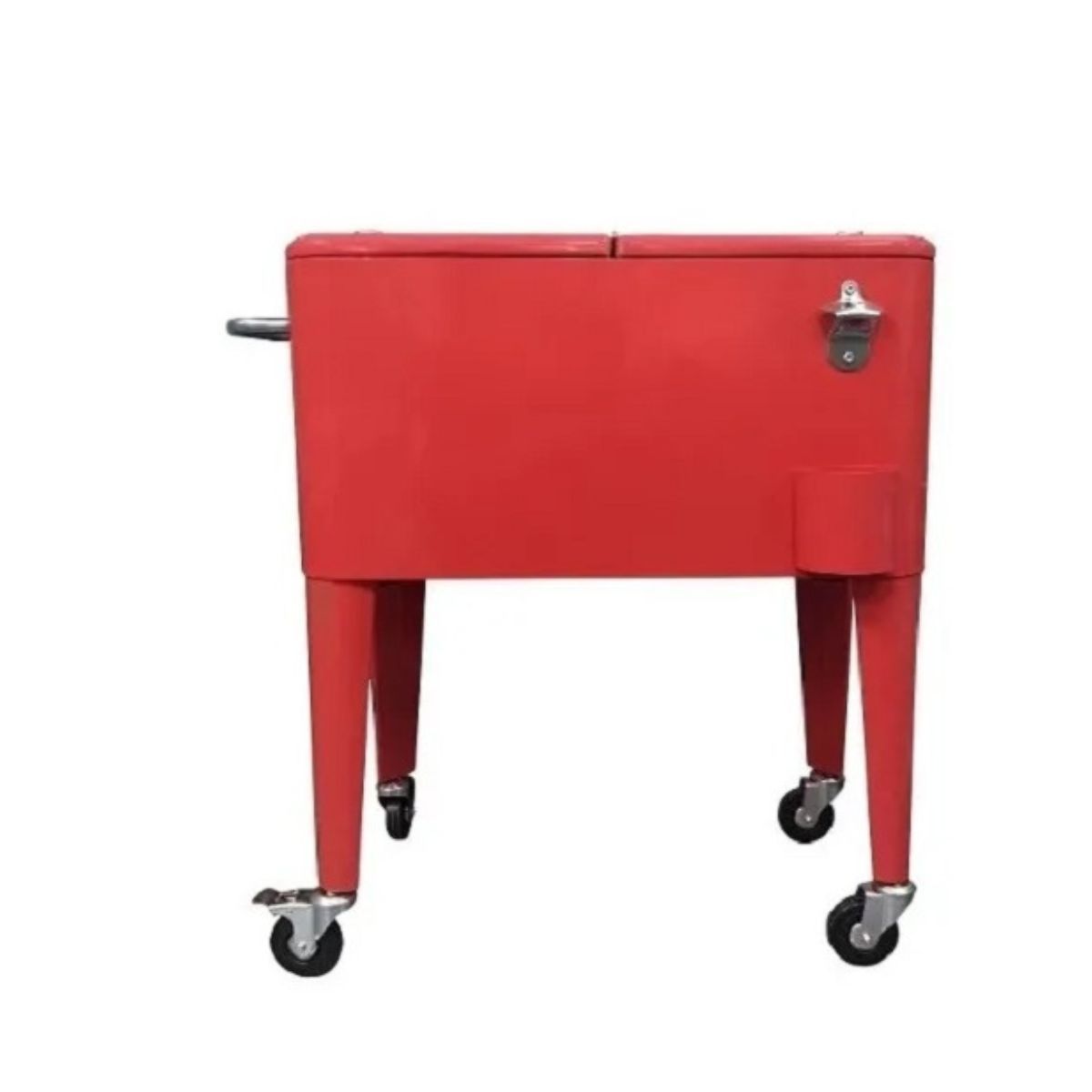 BOZZO - Cooler Retro Metálico 60 Litros Rojo