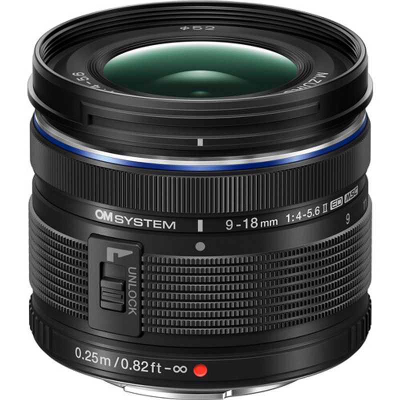 OLYMPUS - Olympus OM SYSTEM M.Zuiko Digital ED 9-18mm f 4 - 5.6 II Lens