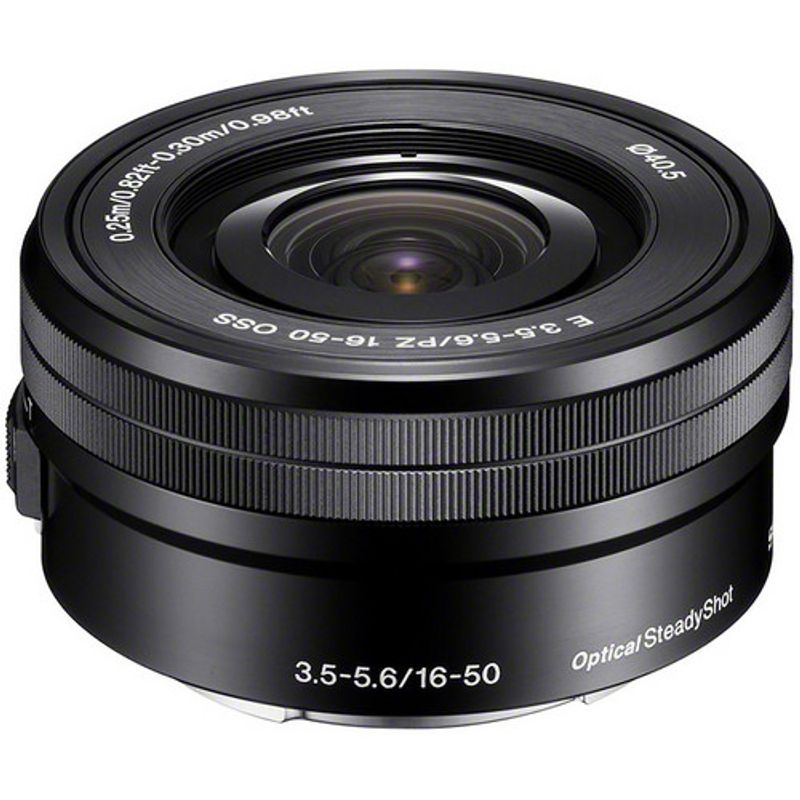 SONY - Sony E PZ 16-50mm f 3.5 - 5.6 OSS Lens - Negro.