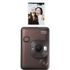 FUJIFILM - Instax Mini LiPlay Cámara instantânea Type-C - marrón