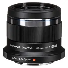 OLYMPUS - M.zuiko digital 45mm f1.8 lens - black