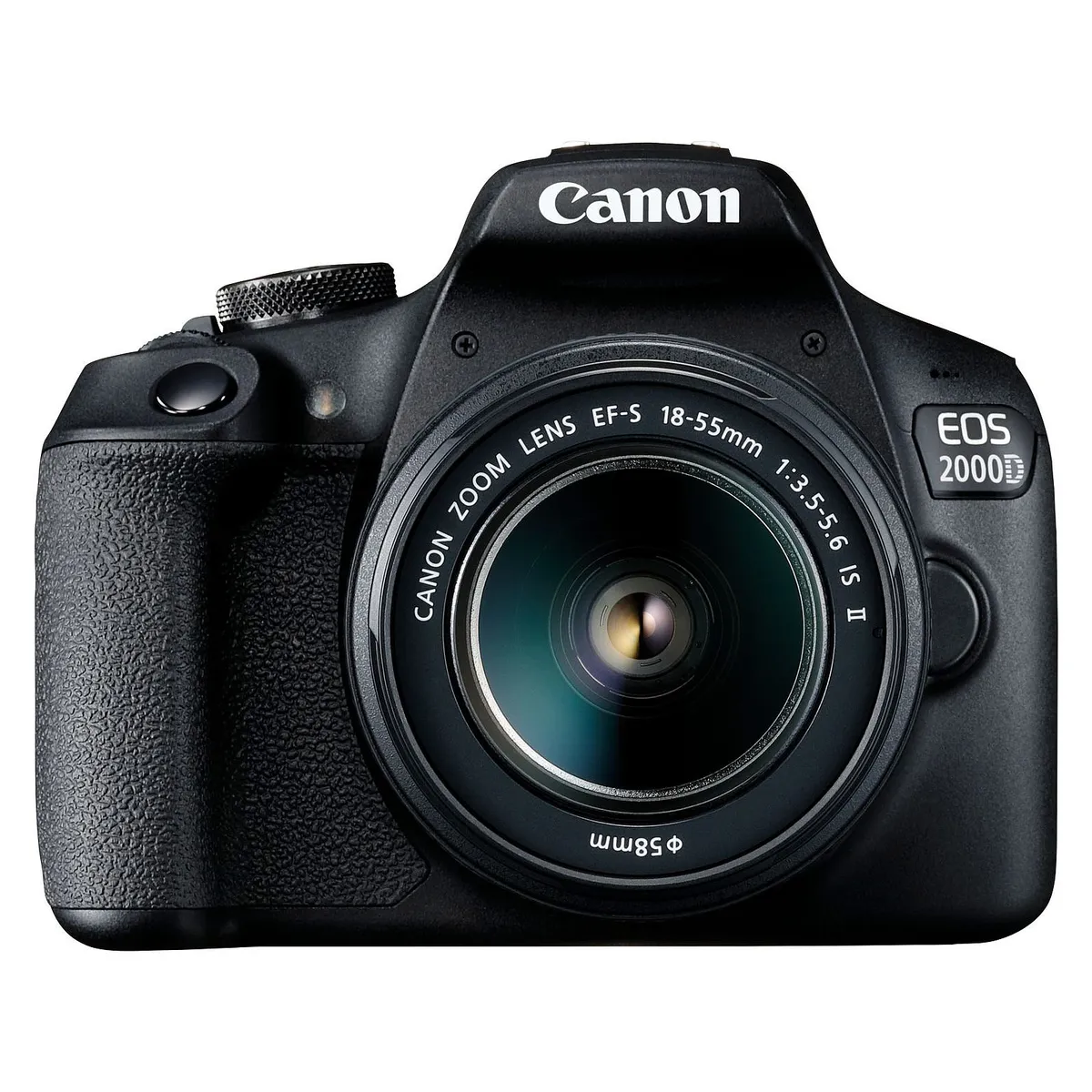 CANON - Canon EOS 2000D DSLR con Lente 18-55mm F 3.5 - 5.6 III - Negro