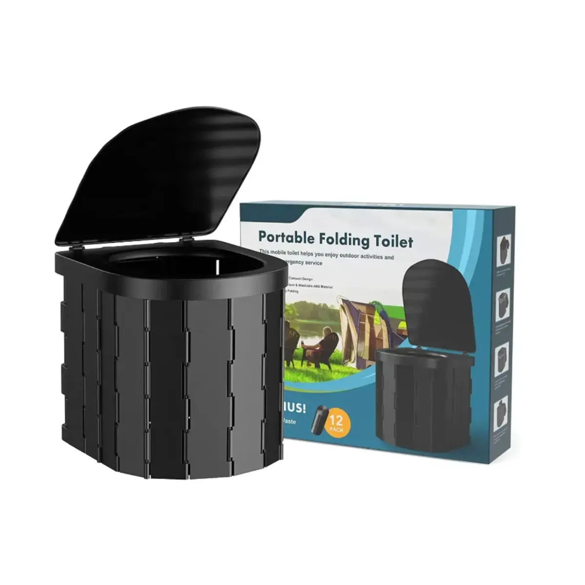 GENERICO - Inodoro Baño Químico Portátil Plegable Para Camping Multiuso