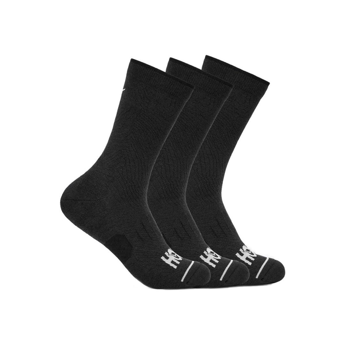HOKA - Tripack Calcetas Hoka HOKA CHILE Crew Run  Black