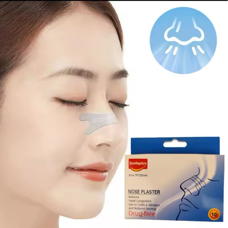 GENERICO - Parches Nasales Anti Ronquido Descongestion 10 Unid Oxigeno