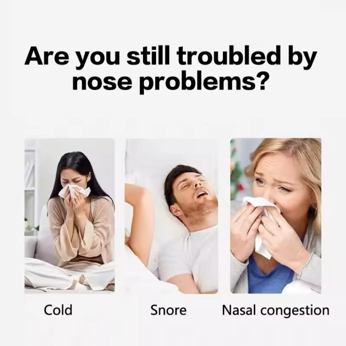 GENERICO - Parches Nasales Anti Ronquido Descongestion 10 Unid Oxigeno