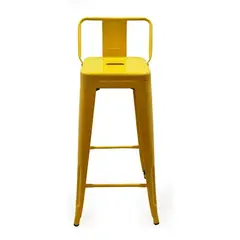 GENERICO - Taburetes Tolix metálico 66 cm - Amarillo
