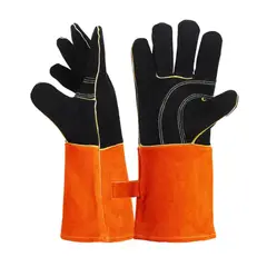 DEFENSOR FOREVER - Pack Set Kit 2 Guantes Para Asados Resisten Alta Temperatura Negro