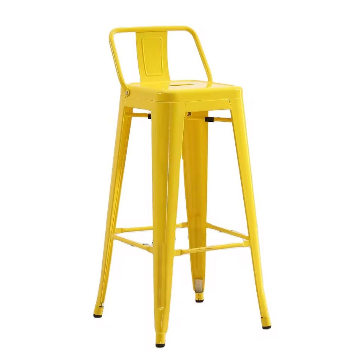 HABITA2 CHILE - Pack 2 Taburetes Tolix metálico  66 cm - Amarillo
