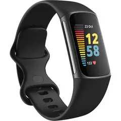 FITBIT - Charge 5 Aluminio Pulsera de actividad - Negro.
