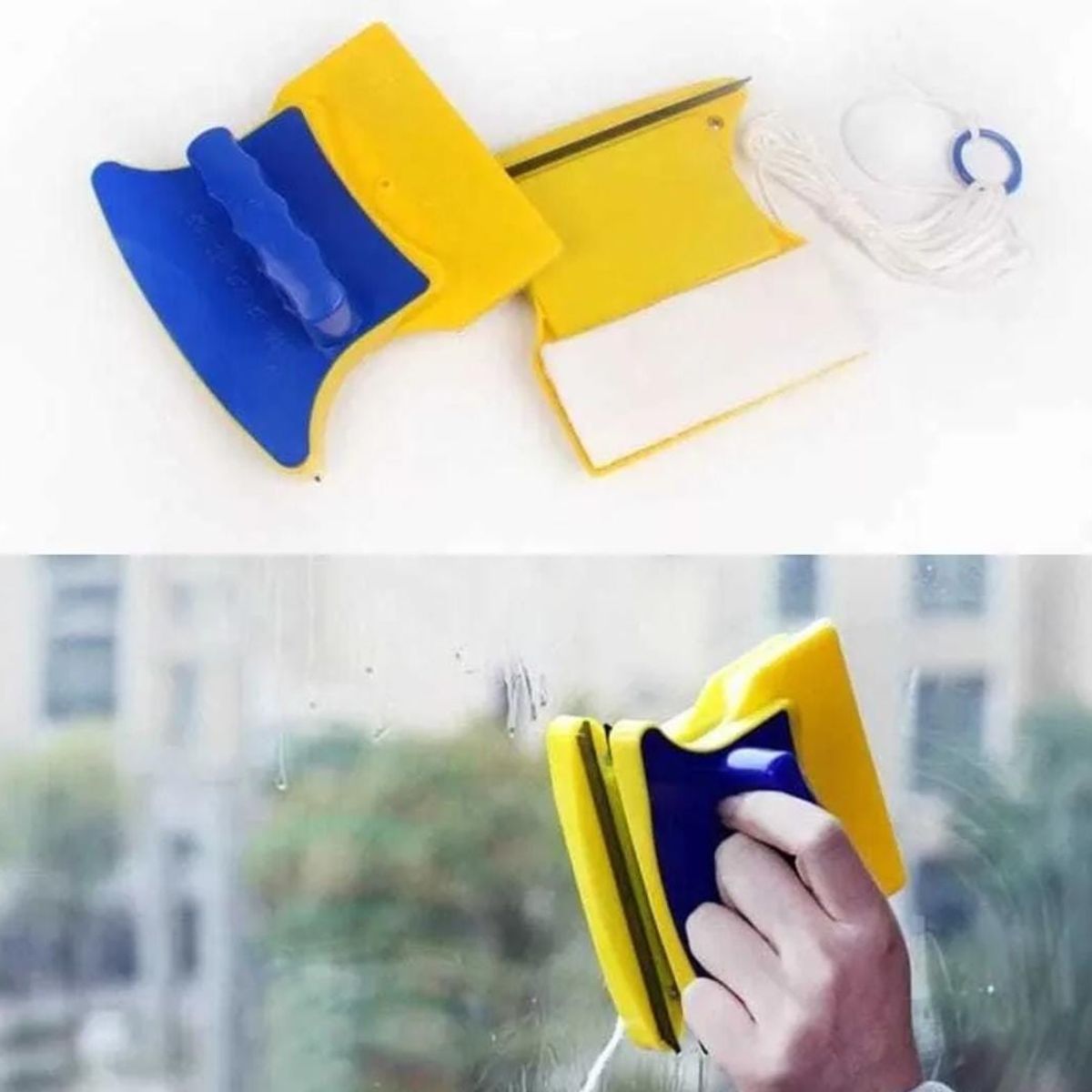 GENERICO - Limpiador Para Ventanas De Vidrio De Dos Lados Premium