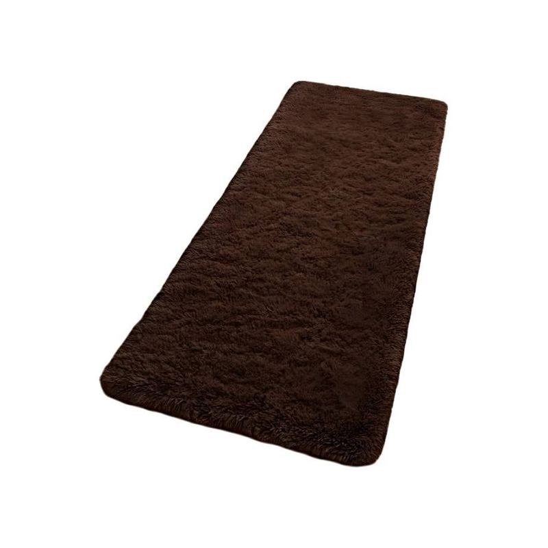 GENERICO - Alfombra peluda pasillera liviana 70x150 ultra suave CAFÉ