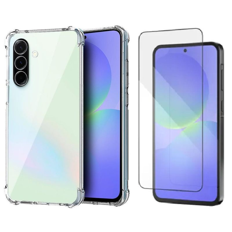 GENERICO - Carcasa Antishock Transparente Samsung Galaxy A36 5g + Lamina Completa - Agua