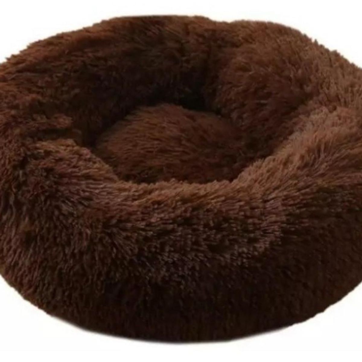 GENERICO - Cama De Felpa 80cm Para Mascotas Ideal Para Invierno Cafe