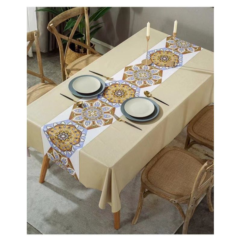 GENERICO - Mantel Rectangular Antimanchas Impermeable 140x220 Cm Diseño