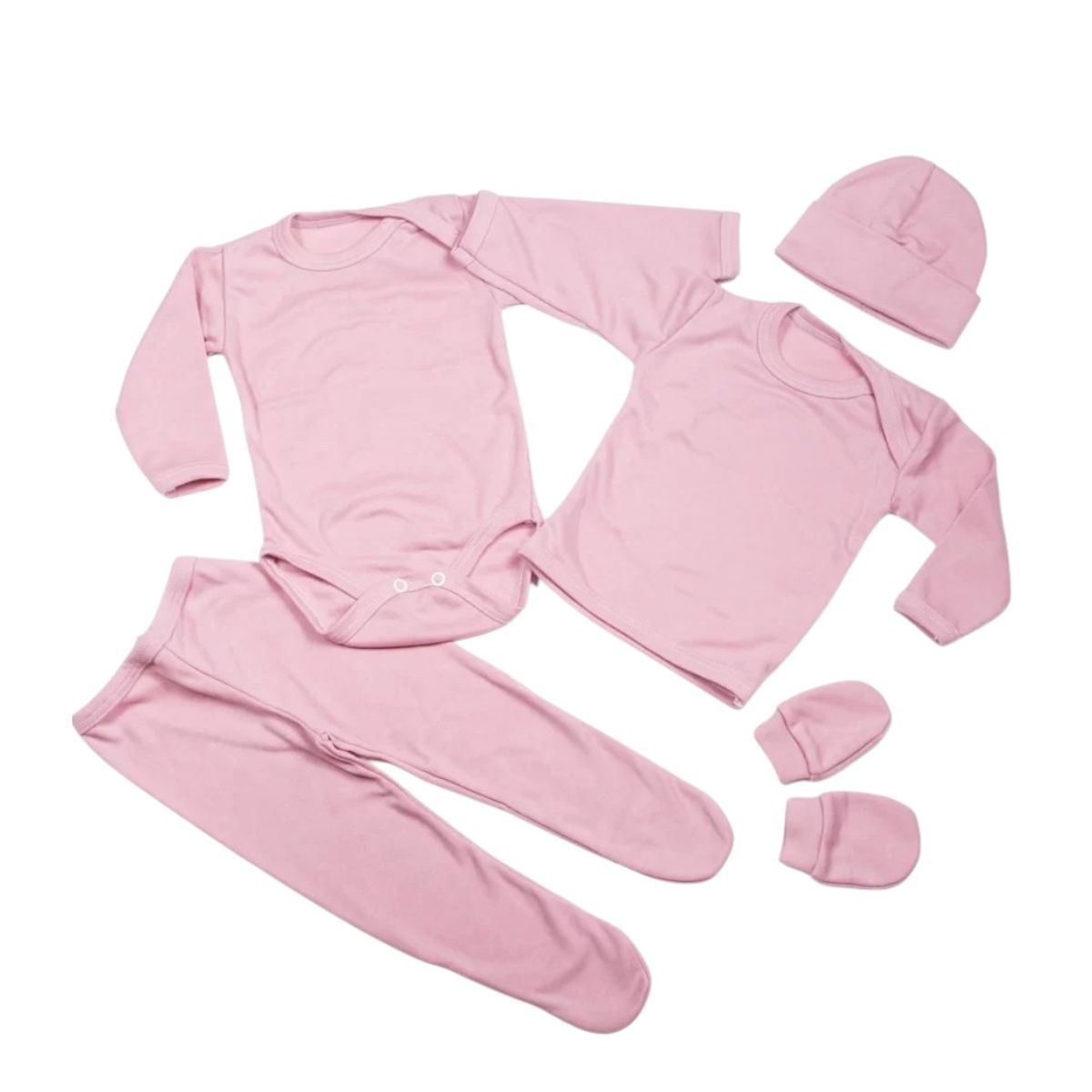 CORONA - ajuar recien nacido rosado