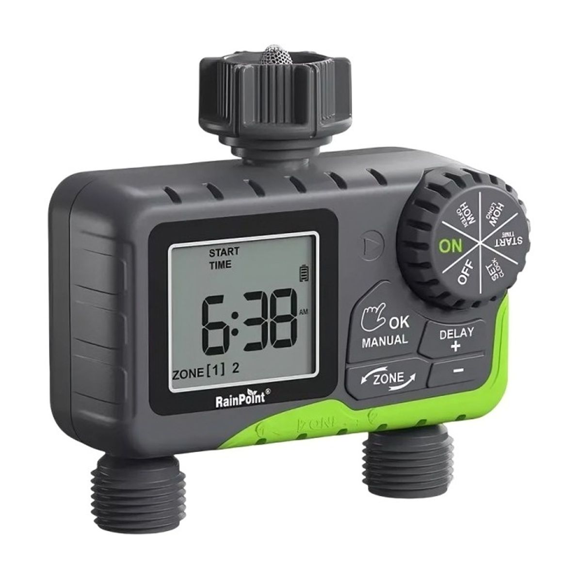 GENERICO - Programador Riego Automatico Controlador Digital 2 Zonas