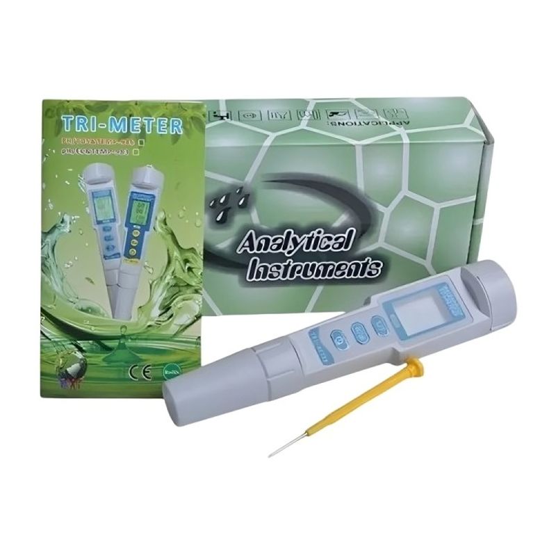 GENERICO - 3 En 1 Medidor De Ph Ec Y Temperatura Del Agua