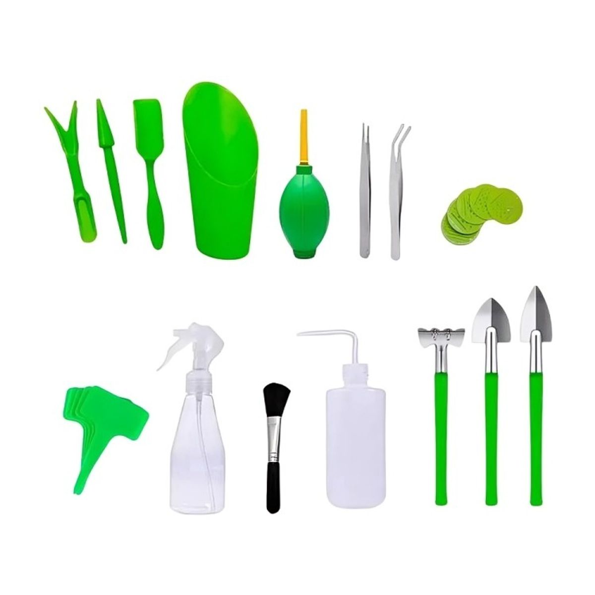 GENERICO - Kit Mini Herramientas Plantas Jardinería Suculentas 15piezas