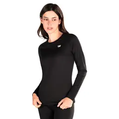 WEINBRENNER - Primera Capa Mujer First Layer Warm Top Negro