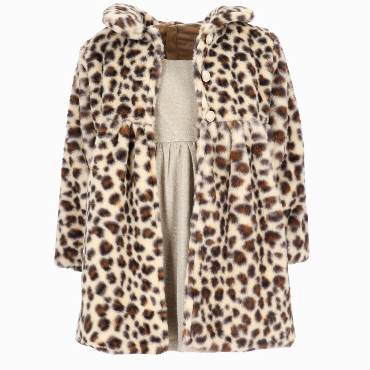 LIMONADA - Vestido niña con abrigo beige Limonada