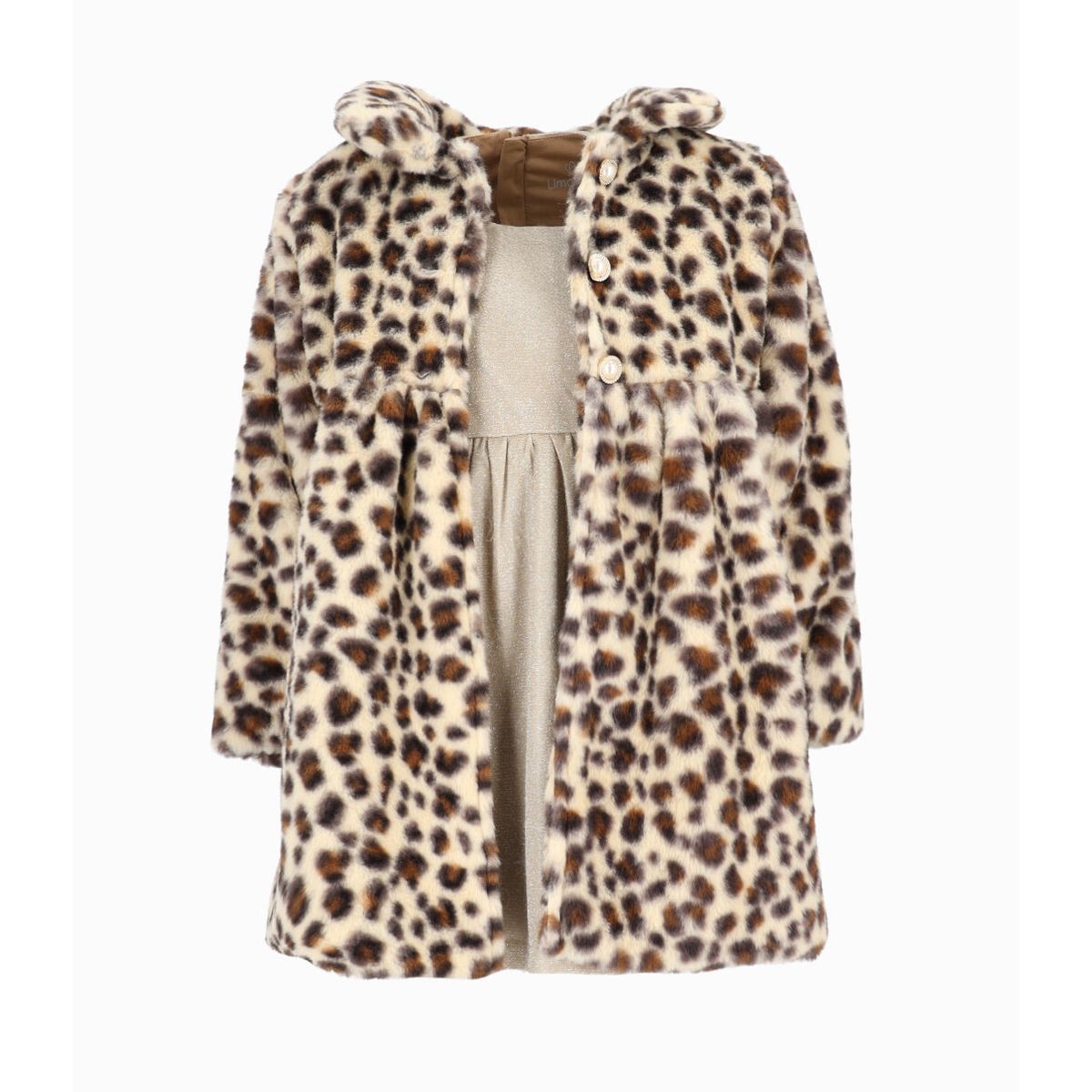 LIMONADA - Vestido niña con abrigo beige Limonada