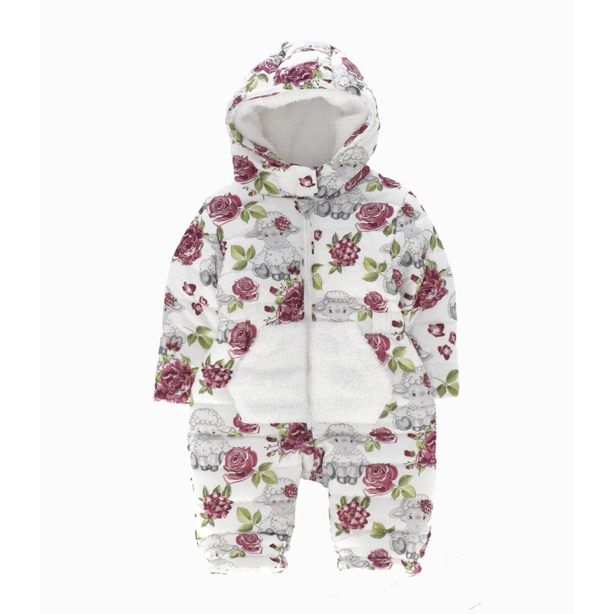 LIMONADA - Saquito recién nacida floreado blanco Limonada