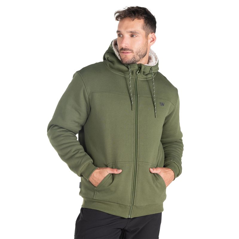 WEINBRENNER - Poleron Hombre Weinbrenner Nero Verde Oscuro