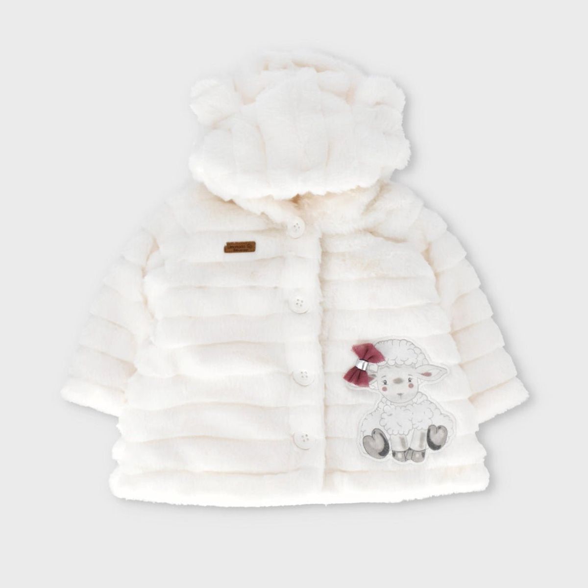 LIMONADA - Chaqueta recién nacida de ovejita blanco Limonada