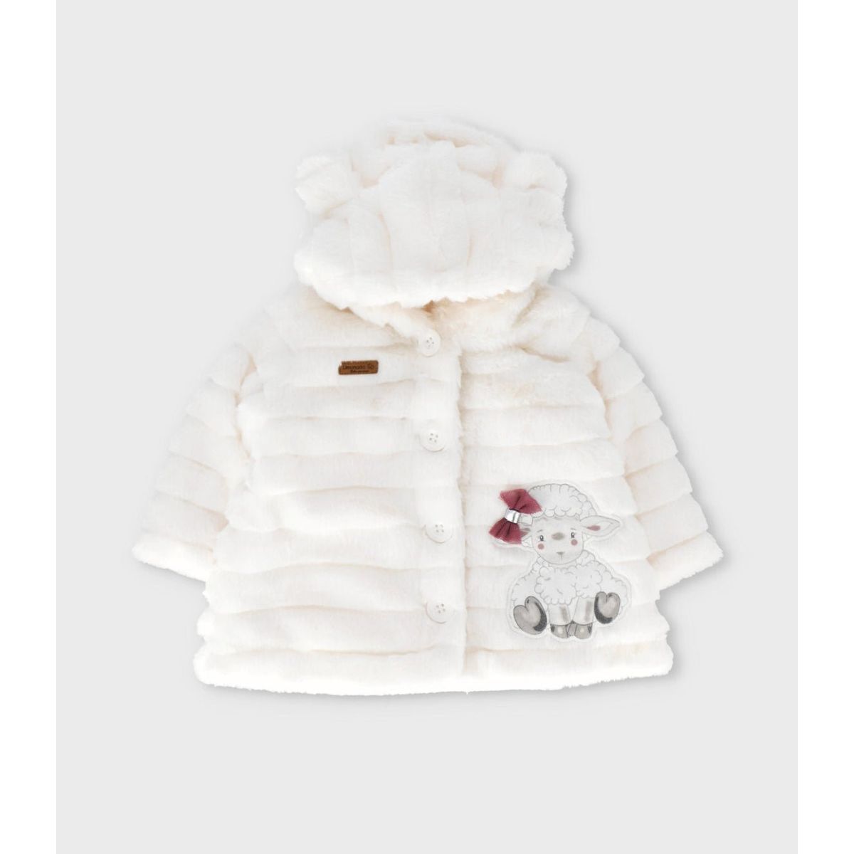 LIMONADA - Chaqueta recién nacida de ovejita blanco Limonada