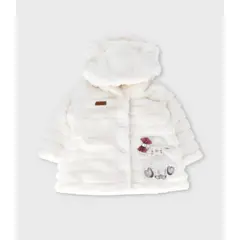 LIMONADA - Chaqueta recién nacida de ovejita blanco