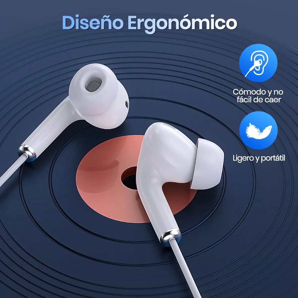 GENERICO - Audífonos In Ear Manos Libres Con Cable Micrófono 35mm