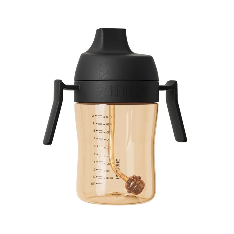 HEORSHE - Vaso Dental Care Sippy Cup Heorshe 300 ml - Negro - 9+